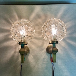 Wall Lamps Mirror Side Sconces Set of 2 pcs Vintage 1970s