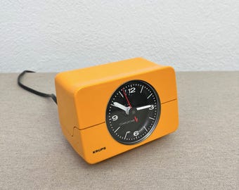 KRUPS Space Age Alarm Clock Vintage Germany 70s