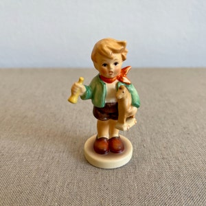 Boy with a horse, M.I. Hummel Club Collectible hand painted Goebel  figurine | Vintage German Porcelain