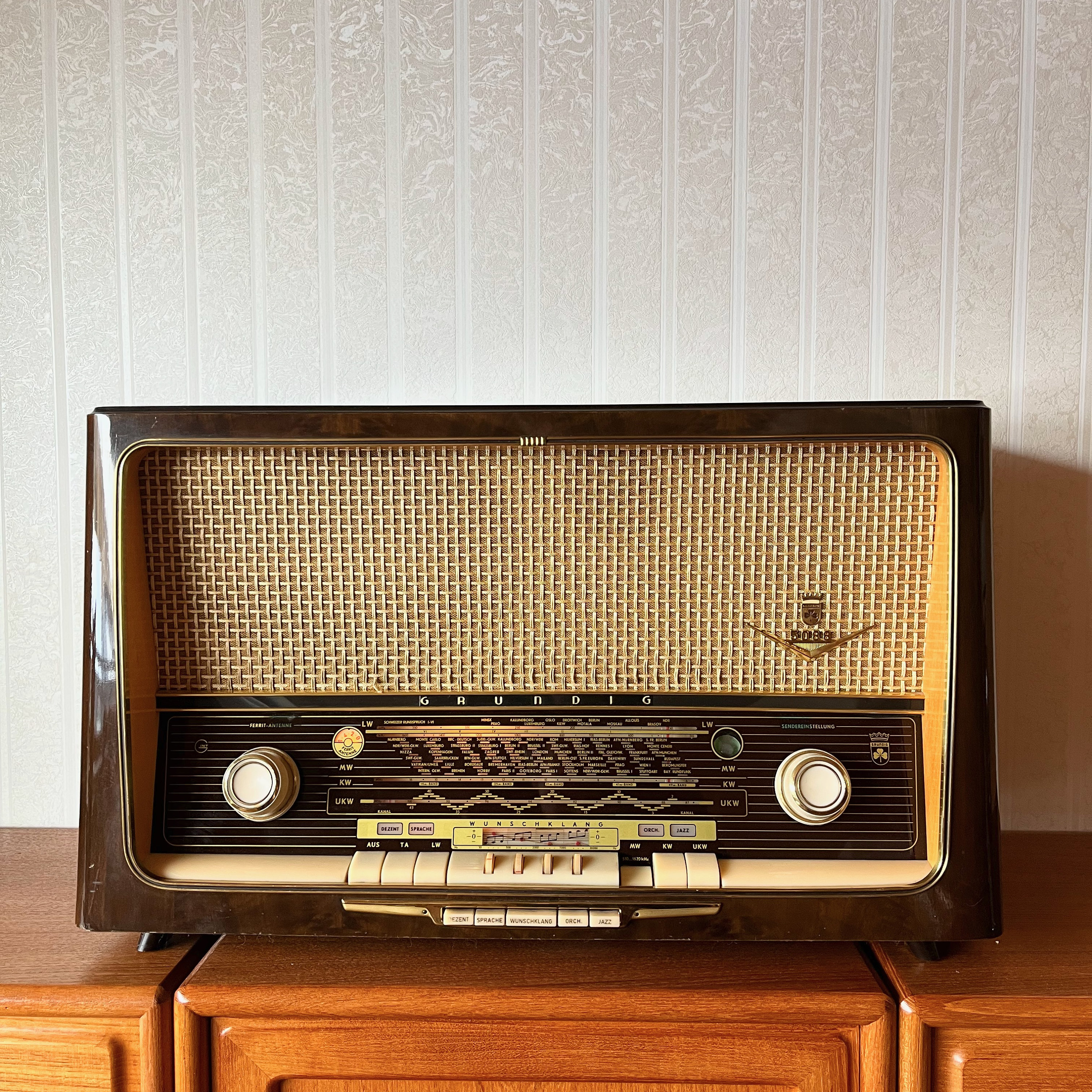 Grundig 5088 Tube Radio Vintage Germany 1950s - Etsy