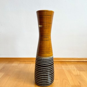 Vintage Vase Scheurich Europ Linie West German pottery 80s Elegant Design