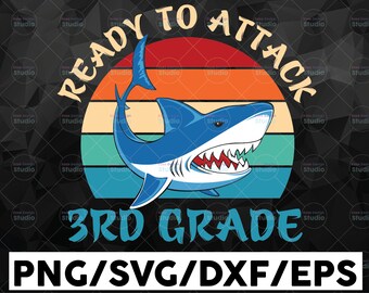 Shark Attack Svg Etsy