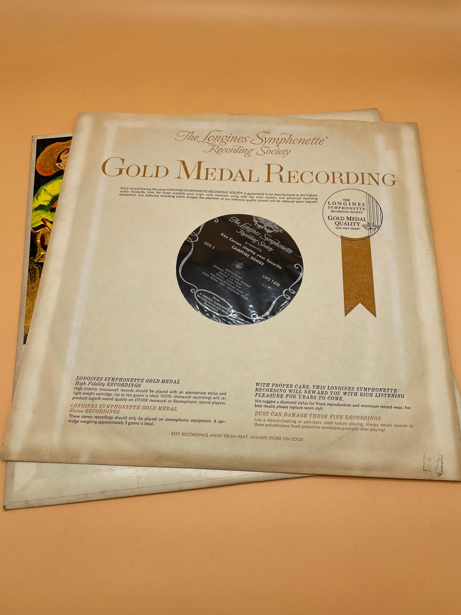 the longines symphonette recording society gold medal recording