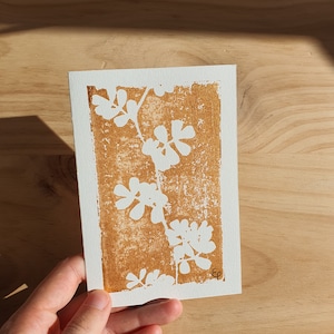 Petite carte de voeux dorée