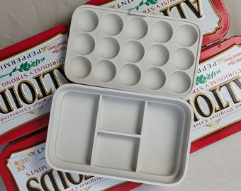 Altoid Tin Palette- Paint Palette,  Portable Paint Palette - Organizer Tray Art Palette Travel Paint Set for Oil and Acrylic