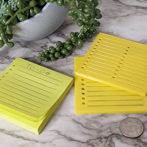 Sticky Note Stencil, Checklist Template for Sticky Notes, 1 & 2 Column, Daily Planner Stencil