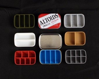 Altoids SMALLS Tin Inserts - Organizer Tray Art Pallet Survival Kit Metal Tin Trinket Organizers Trays