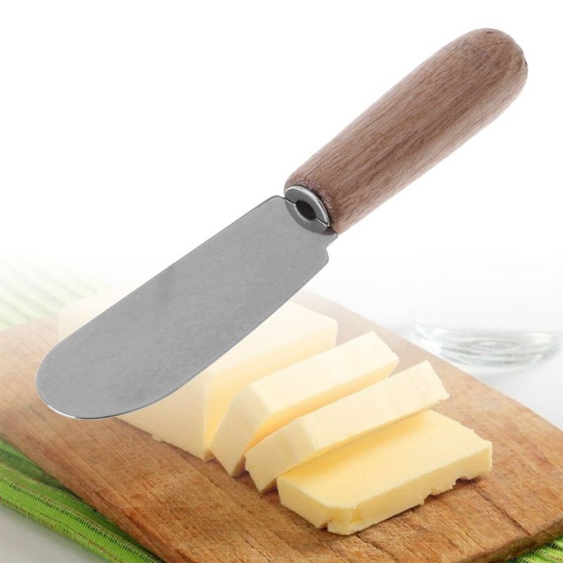 Sandwich Butter Stainless Steel Spatula Slicer Wood Handle Etsy UK