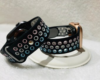 trans flag apple watch band