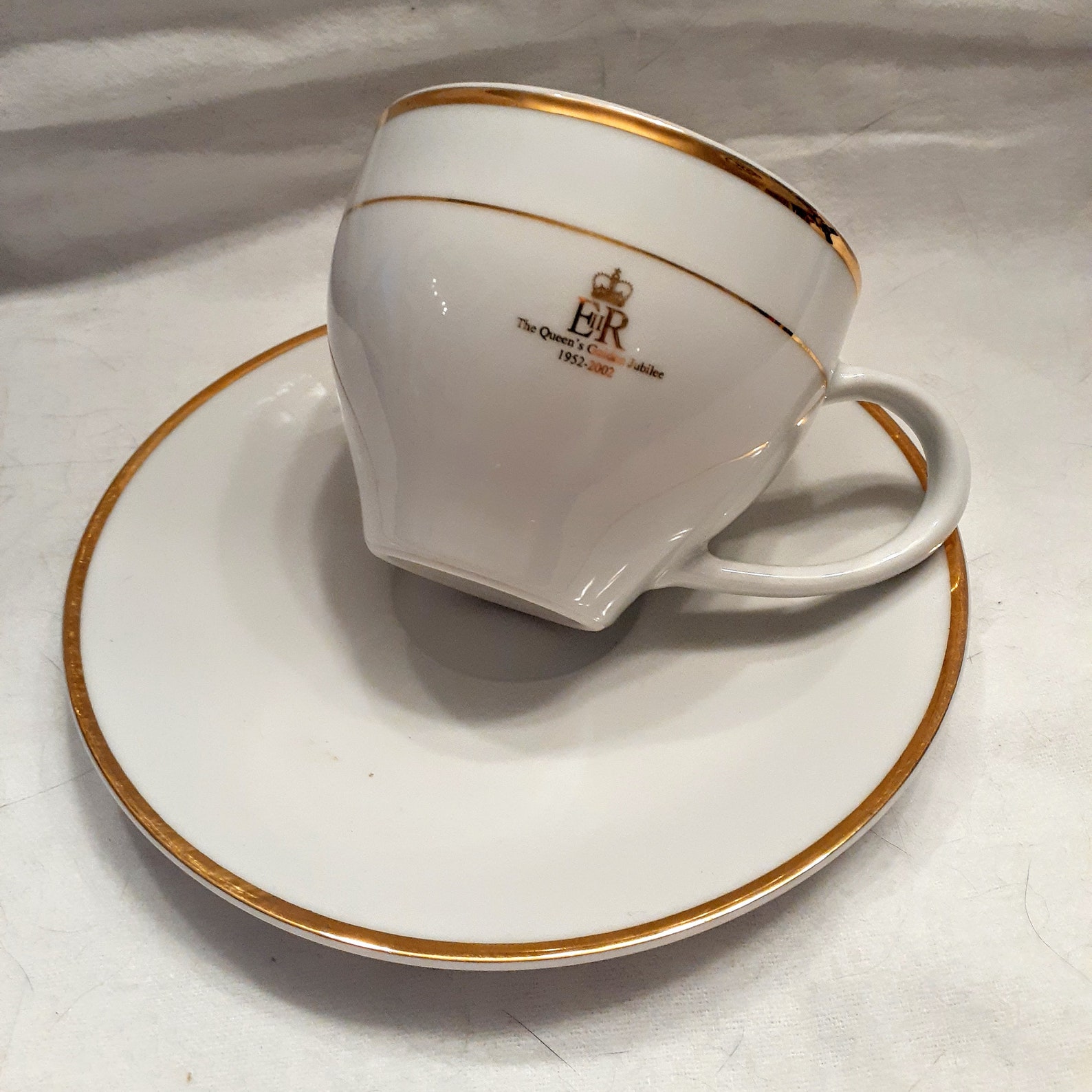 Lot of 4 Queens Golden Jubilee Coffee Cups & Matching Etsy