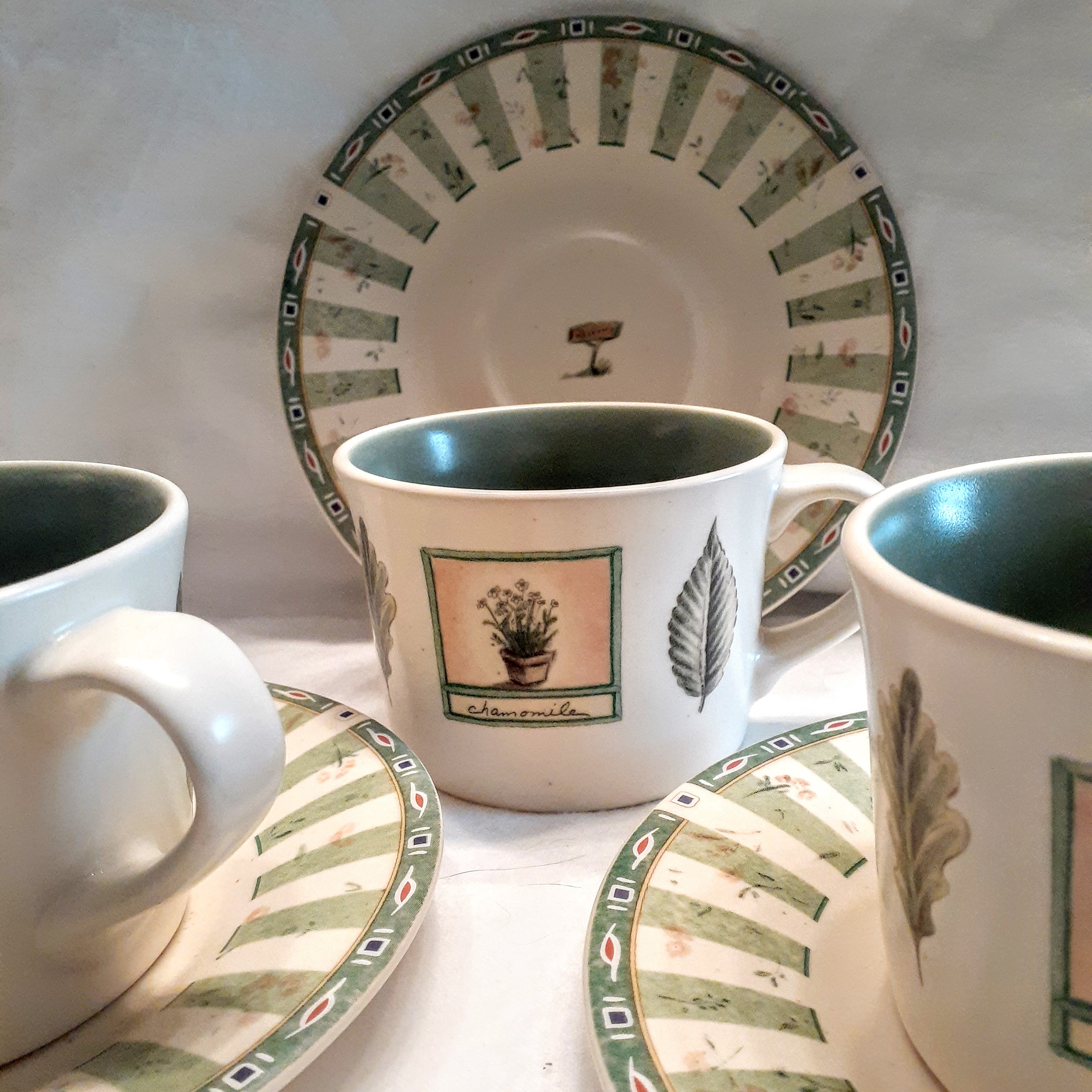 Lot of 3 Pfaltzgraff Portfolio Naturewood Pattern Cup & Etsy