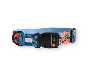 Personalized dog collars with black plastic buckle, Waterproof and dirty resistant, Trendy puppy collars with name