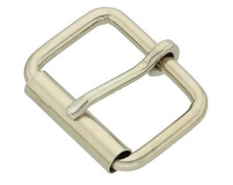 Metal Single Roller Buckle, 1/10/20 pcs 31 mm Metal Single Roller Buckle, Strong Webbing buckles, Roller buckle - Nickel Plated