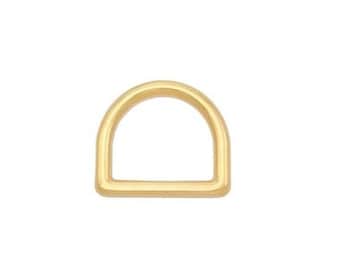 Brass Metal D-ring, Half ring metal gold 16mm, 20mm, 25mm, Pet hardware, Dog collar ring, Pet accessories supplies, Bag Hardware