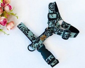 Standard dog harness, High quality Roses dog harness Y type, Female Dog accessories - all sizes available