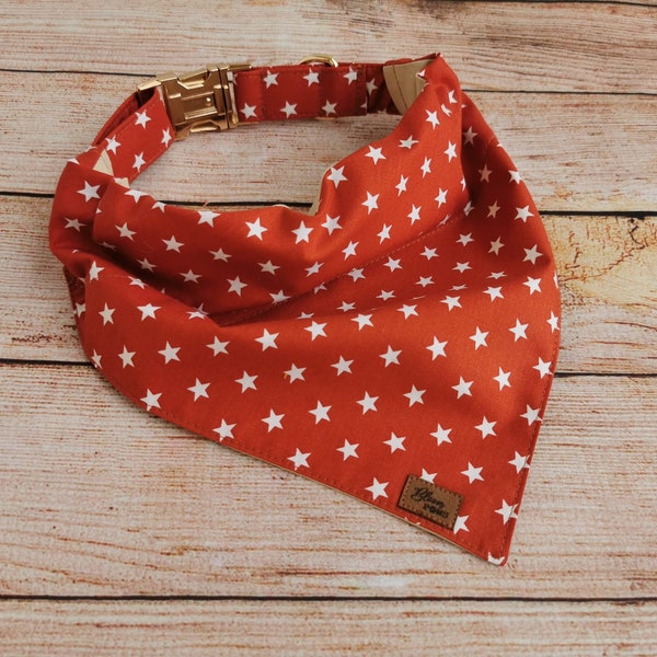 Ensemble collier et bandana Star Dog, bandana Dog sur le col, ensemble bandana Puppy - toutes tailles disponibles