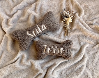 Knuffel Bot met naam hond en pieper, gepersonaliseerd puppycadeau, gepersonaliseerd bot van een hond, cadeau voor je harige vriend