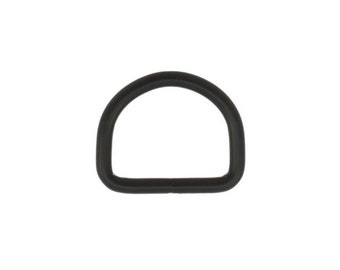 Black Metal D-ring, Half ring metal brass 16mm, 20mm, 25mm, Pet hardware, Dog collar ring, Pet accessories supplies, Bag Hardware