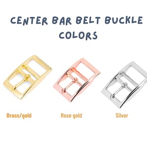 Rose gold Center Bar collar Buckle 15/25mm Belt Buckle Replacement Belt Buckle Rose Dog Collar Buckle Bag Buckle Hardware DIY 画像 4