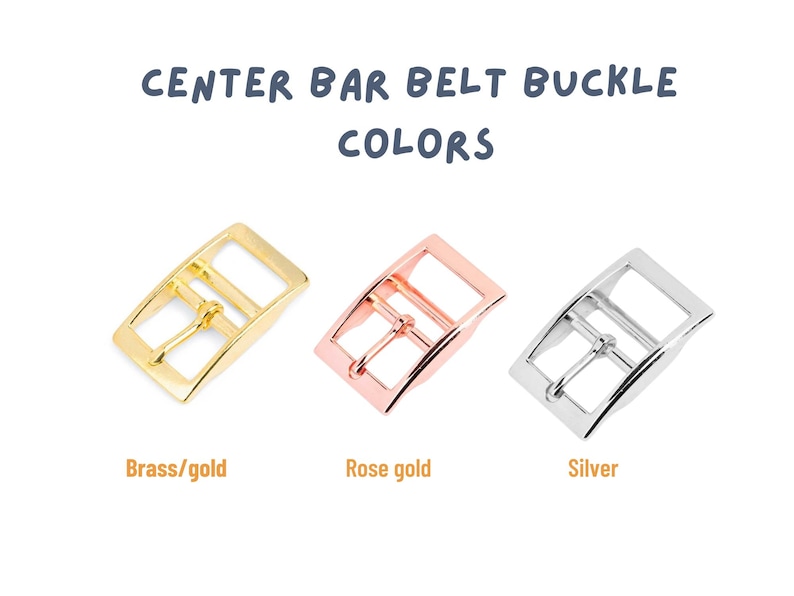 Rose gold Center Bar collar Buckle 15/25mm Belt Buckle Replacement Belt Buckle Rose Dog Collar Buckle Bag Buckle Hardware DIY 画像 4