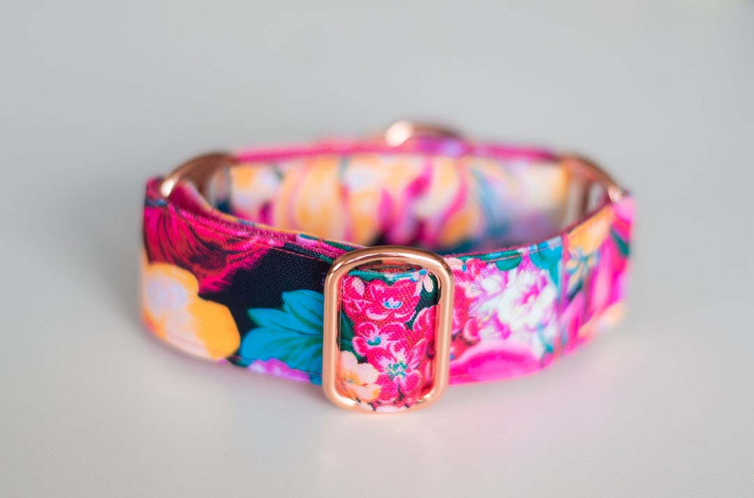 Custom Martingale Collar Floral Martingale Dog Collar Etsy
