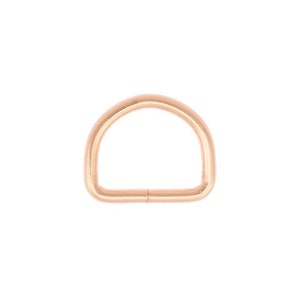 Rose Metal D-ring, Half ring metal 16mm, 20mm, 25mm, 40mm, Pet hardware, Dog collar ring, Pet accessories supplies, Bag Hardware image 1