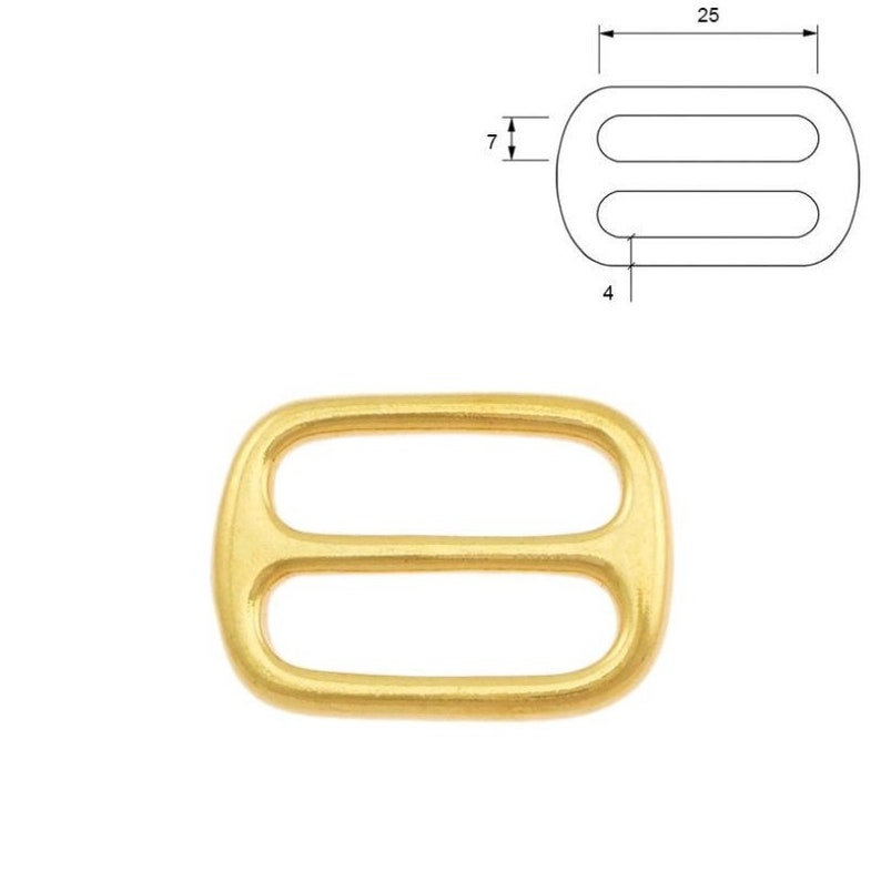 Metal tri glide slide buckles, Metal slider, Webbing Adjuster Buckle For Strap 0.6316 mm, 0.77 20 mm, 125 mm, 1.574cm image 4