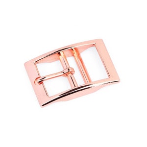 Rose gold Center Bar collar Buckle 15/25mm Belt Buckle Replacement Belt Buckle Rose Dog Collar Buckle Bag Buckle Hardware DIY 画像 1