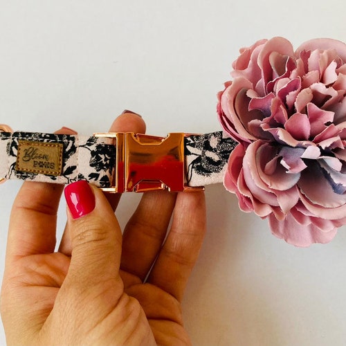 Dog Collar Flower Attachment Removable Pet Collar Accessory Etsy