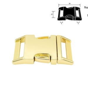 Metal side release buckle Black, 1, 0.63, 0.77 inner width, Pet hardware, Dog collar buckle, purse hardware backpack image 6