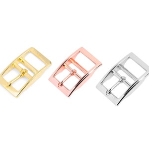 Rose gold Center Bar collar Buckle 15/25mm Belt Buckle Replacement Belt Buckle Rose Dog Collar Buckle Bag Buckle Hardware DIY 画像 3