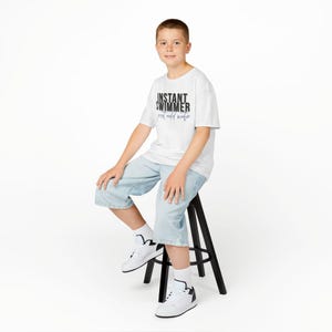 Youth Swim Team Cotton T-Shirt: "Instant Swimmer Just Add Water" image 20