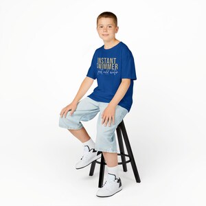 Youth Swim Team Cotton T-Shirt: "Instant Swimmer Just Add Water" image 13