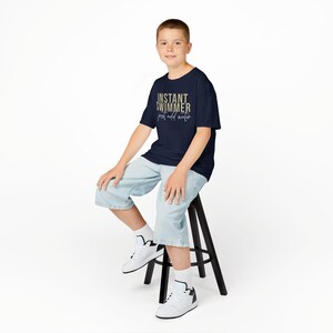 Youth Swim Team Cotton T-Shirt: "Instant Swimmer Just Add Water" image 17