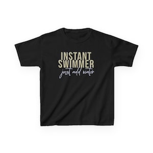 swim team Instant Swimmer Just Add Water t-shirt in color sport grey
