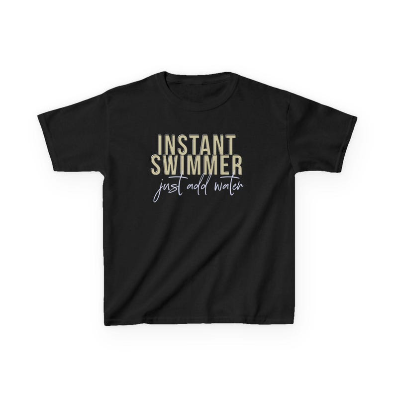 swim team Instant Swimmer Just Add Water t-shirt in color sport grey
