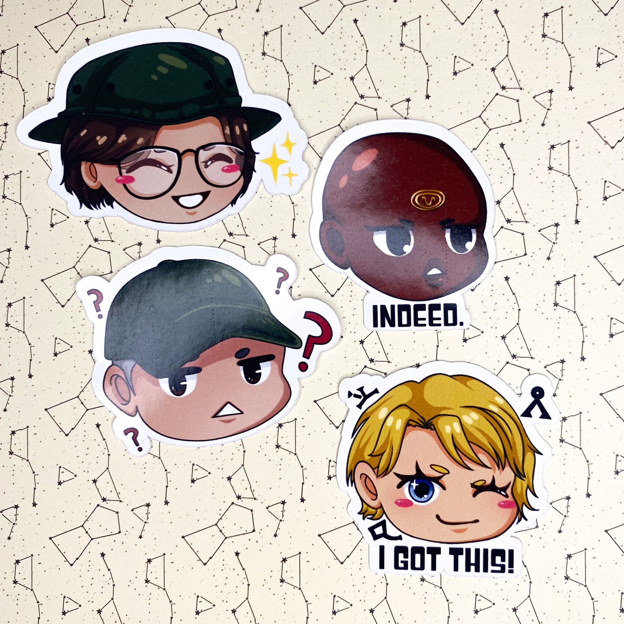 Stargate Commando SG1 Sticker Set || Jack, Sam, Daniel & Teal'c - Etsy