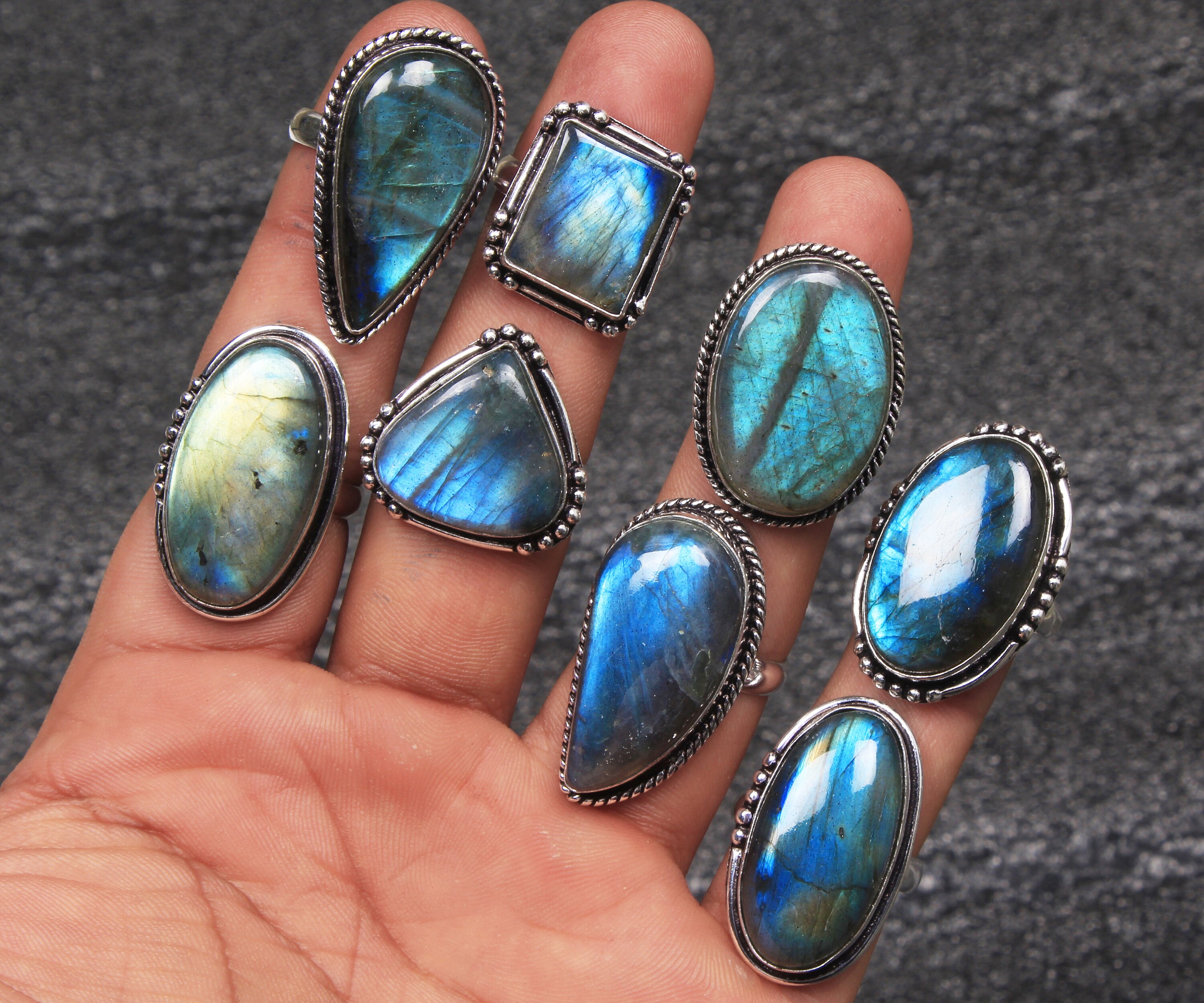 Labradorite Ring Labradorite Crystal Handmade Rings for Women