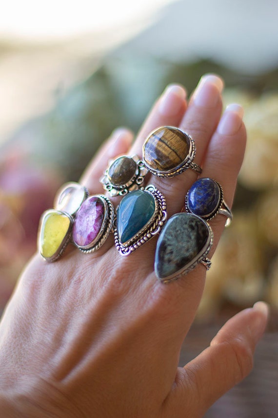 Statement gemstone best sale rings