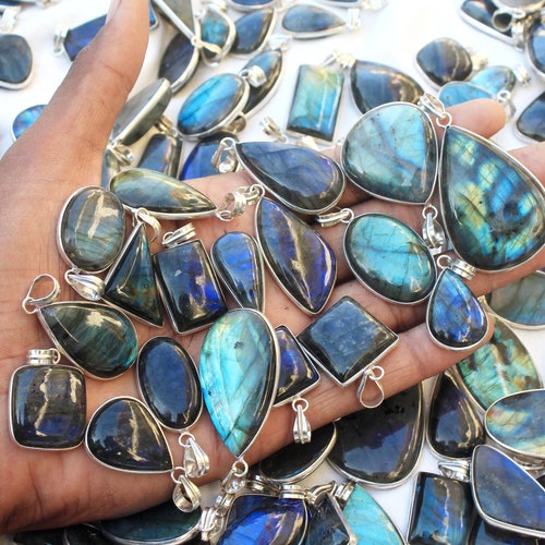 2 Lbs Crystal necklace pendant bulk lot, Gemstone necklace shops for women