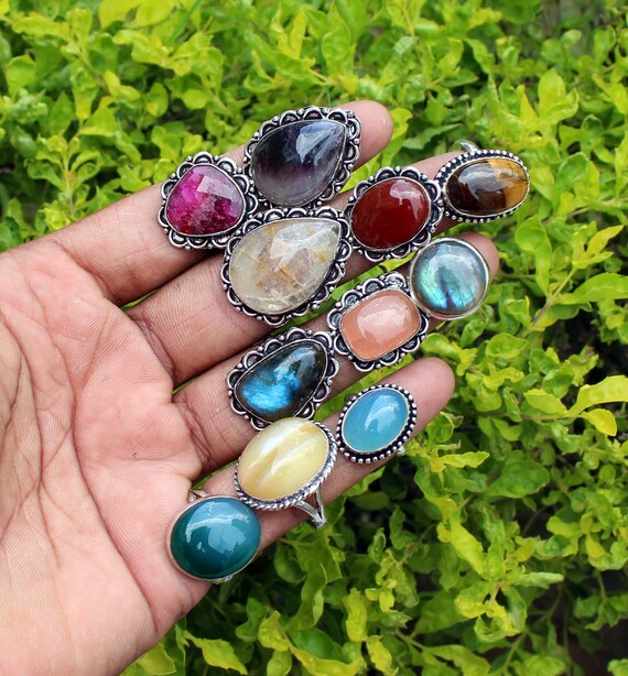 Boho outlet crystal rings