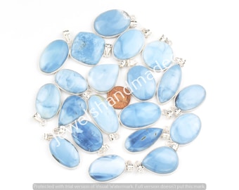 Natural Owyhee Opal Gemstone Pendant Engagement Gift Wedding Birthday, Blue Opal Crystal Pendant Fabulous Quality Pendants Jewelry Wholesale