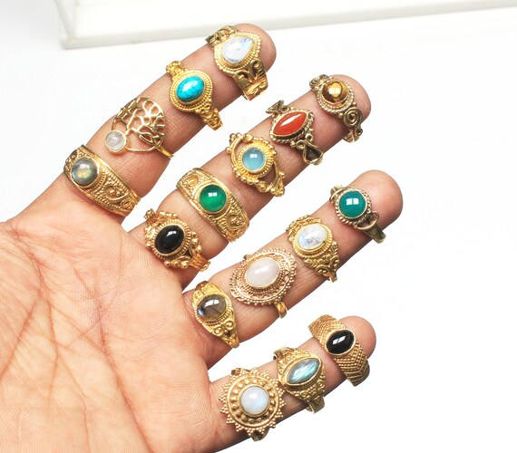 Gold hippie rings deals