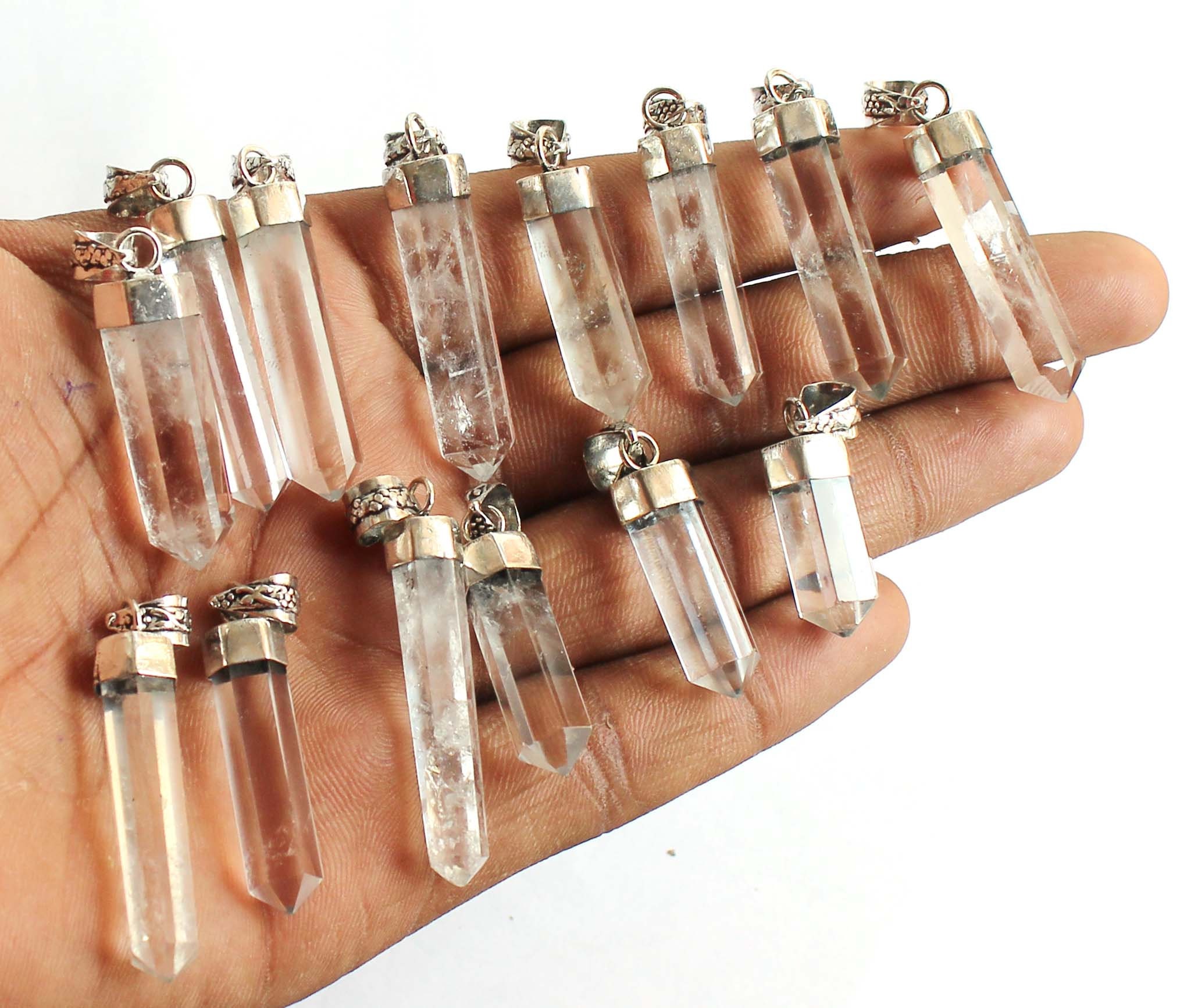 Crystal Pencils Pendant Crystal Pendant Crystal Necklace Etsy