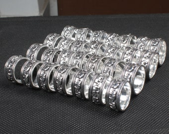 Spinner Ring for Women, Elephant Design Handmade Spinner Ring, Fidget Ring Spinner, Handmade Jewelry Ring, Spinner Ring Wholesale Lot