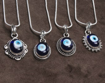 Evil Eye Necklace Pendants, Nazar Pendants, Chain Necklace Pendants, Handmade Pendant, Boho Necklace Pendants, Evil Eye Charm Necklace