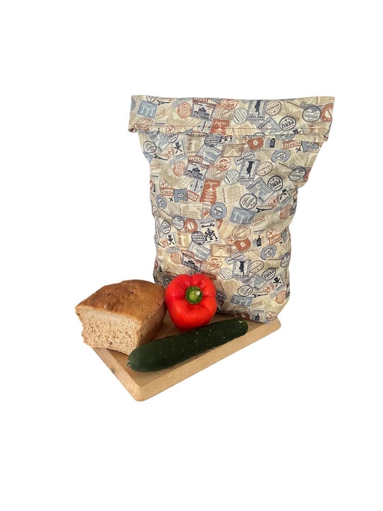 Conservazione Pane Fatto In Casa Sacchetti Per Pane In Lino E Cera D'api - 32x42 Cm, Riutilizzabili, Mantengono Il Pane Fresco, Ideali Per Picnic E Conservazione Sacchetto Pane Lino Cera D'api