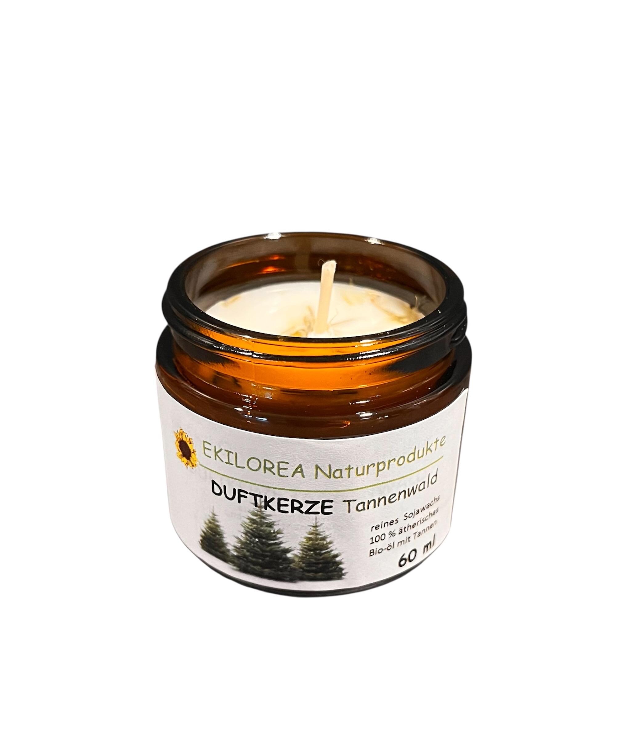 Duftkerze Ylang-ylang, Zimt, Orange-Rosmarin, Lavendel, Citronella, Tannenwald aus Sojawachs + reinem ätherischem Bio-Öl, vegan