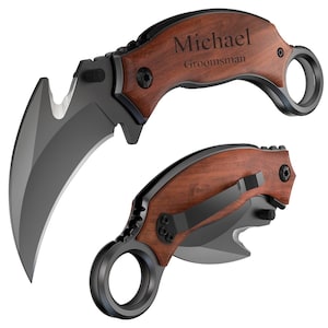 Custom Personalized CS2 Pocket Knife Karambit CSGO Skin Knive Handmade Counter Strike Gamer Birthday Gift for Him Men Boyfriend Christmas