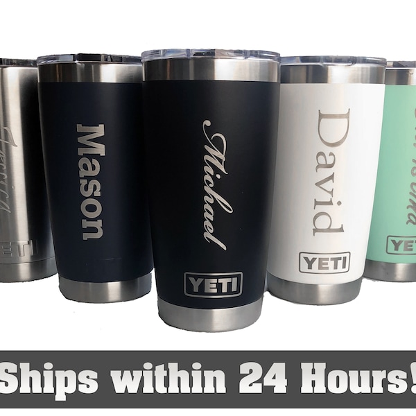 Personalized YETI Tumbler Cup Custom Engraved Graduation Gifts for Dad Groomsmen Him Men Boyfriend Wedding Teacher Appreciation Fathers Day